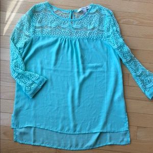 Mint blue/green blouse